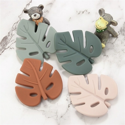 Baby-Tree-Leaf-Silicone-Teether-Newborn-Molar-Soother-Infant-Teething-Chewing-Toy-Shower-Gifts-Leaves-Silicone-2.jpg Baby Tree Leaf Silicone Teether Newborn Molar Soother Infant Teething - Image 3