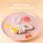 1 Pc Baby Fruit Feeder Fresh Fruit Vegetable Supplement With Cover