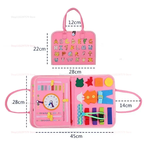 S087d492bf51049b3847aa6dc558c06bds.webp Toddler Busy Board for Montessori Sensory Toys Early Education - Image 5