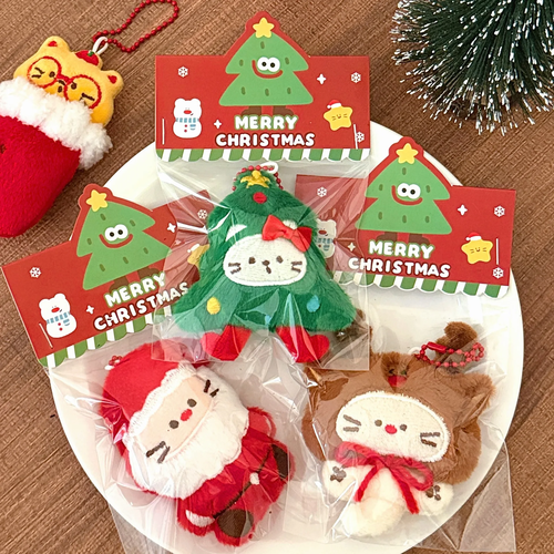 S1a69ea28b514451faf726dd0f997a75eX.webp 1/8 Pcs Christmas Plush Pendant Versatile Bag Keychain Decorative - Image 6