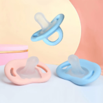 Soft Touch Silicone Baby Pacifier with Thumb Nipple, Newborn Soother,