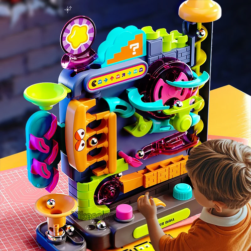 Educational Montessori Toy Multi-Layer Track Adventure Game Rail