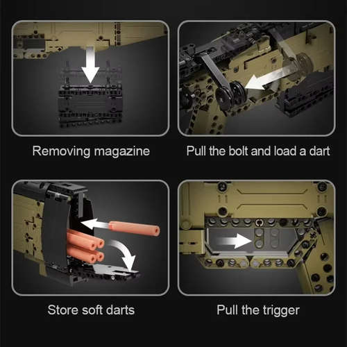 S3072ff9219f740a7b6870e75fe410686X.webp Cada 979Pcs City Technical Police Military Weapon AWM Sniper Rifle - Image 6