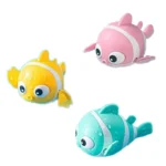 3pcs Baby Bath Toy Set - Fun Clown Fish Water Play for Kids Toddlers - Image 2