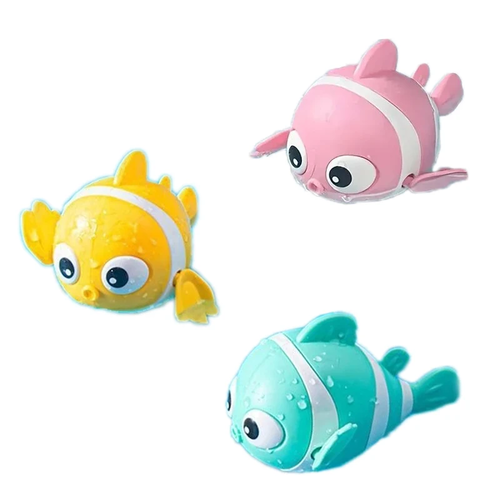 S46225d97fa41451d8588d53d75d466f8V.webp 3pcs Baby Bath Toy Set - Fun Clown Fish Water Play for Kids Toddlers - Image 2