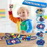 Toddler Busy Board for Montessori Sensory Toys Early Education - Image 2