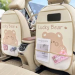 1PC Car Seat Back Cover Protector for Kids Cartoon Auto Anti Kick Mat - Image 3