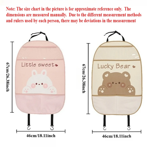 S6465245949ca4779b7dad9e192306936O.webp 1PC Car Seat Back Cover Protector for Kids Cartoon Auto Anti Kick Mat - Image 6