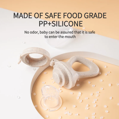 S67b37ec2a96843919c87d7bab8692543x.webp 1 Pc Baby Fruit Feeder Fresh Fruit Vegetable Supplement With Cover - Image 2