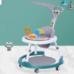 Foldable Baby Walker with Adjustable Heights Activity Center with Easy - Image 3