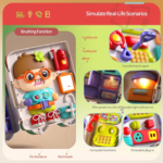 Busy Board Montessori Toys for Toddler Aged 2-3 Years, Educational - Image 5