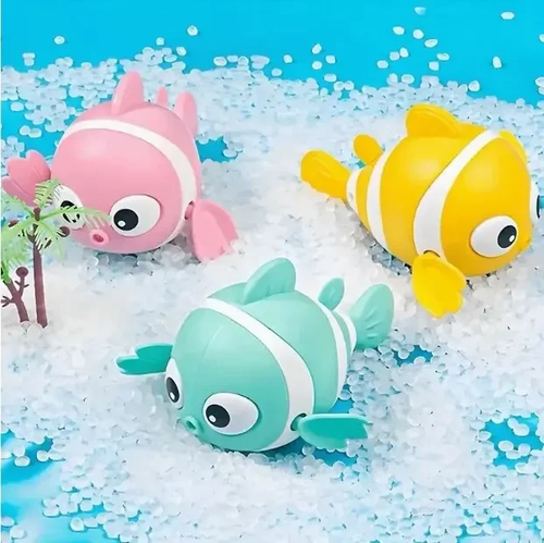 S825e5058f8f947b9885ea70f56c4b182X.webp 3pcs Baby Bath Toy Set - Fun Clown Fish Water Play for Kids Toddlers - Image 5