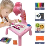 Kids Led Projector Drawing Table Toy Art Drawing Board Painting Set - Image 5