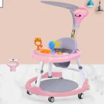 Foldable Baby Walker with Adjustable Heights Activity Center with Easy - Image 2