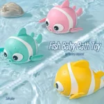 3pcs Baby Bath Toy Set - Fun Clown Fish Water Play for Kids Toddlers