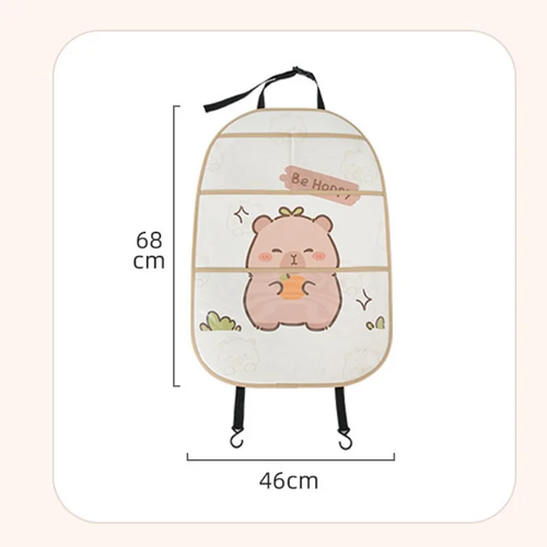 Sb2c472d77d8844cdb7187e79edc6de3fc.webp 1PC Anti-Child-Kick Pad Car Seat Back Cover Protector for Kids Cartoon - Image 4