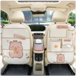 1PC Anti-Child-Kick Pad Car Seat Back Cover Protector for Kids Cartoon - Image 2