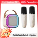 XIKCU Portable Karaoke Bluetooth 5.3 Speaker Machine PA System with 2