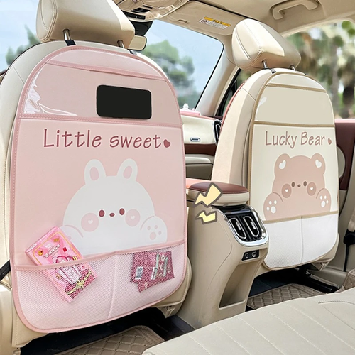 1PC Car Seat Back Cover Protector for Kids Cartoon Auto Anti Kick Mat
