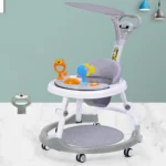 Foldable Baby Walker with Adjustable Heights Activity Center with Easy - Image 4