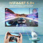 P30 PRO Smart Mini Projector Android 14 WiFi6 BT 5.0 Supports 4K 1280 - Image 6