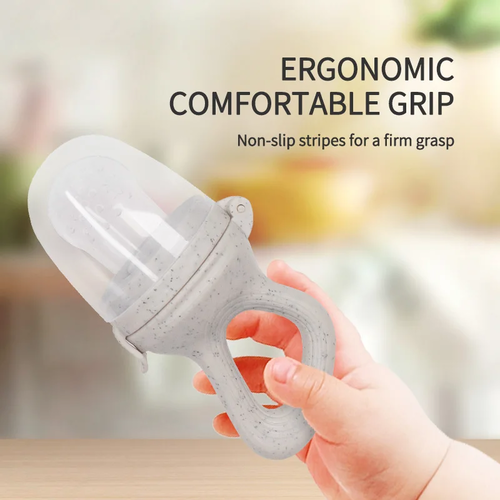 Sfd202a7d8fef4a2482db5e5ab7005ae1w.webp 1 Pc Baby Fruit Feeder Fresh Fruit Vegetable Supplement With Cover - Image 4