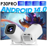 P30 PRO Smart Mini Projector Android 14 WiFi6 BT 5.0 Supports 4K 1280