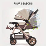 Foldable Baby Stroller Sit & Lie Portable 360° Swivel Front Wheel - Image 4