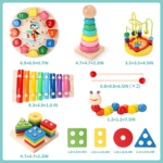 5-6pcs/set Montessori Wooden Toys for Babies Boy Girl Gift Baby - Image 6