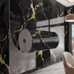 40cm marble pattern wall sticker in rolls for home decoration self adhesive wallpaper waterproof and fireproof wall art stickers - Image 2