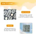 3 Sizes(S,M,L) Organic Beeswax Wraps Sustainable Fresh Keeping Food Wrap, Xl Baker Bag,Wax Paper, Beeswax Reusable Food Wrap - Image 5