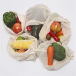 Vegetable Fruit Bag storage Bag Reusable Produce Bags Eco-Friendly Reusable Organic Cotton Mesh Bags Bio-degradable Shopping Bag - Image 3