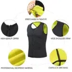 Men Body Shaper Waist Trainer Sauna Suit Sweat Vest Slimming Underwear Weight Loss Shirt Fat Burner Workout Tank Tops Shapewear - Image 5
