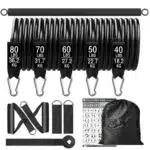 Workout Bar Fitness Resistance Bands Set Pilates Yoga Pull Rope Exercise Training Expander Gym Equipment for Home Bodybuilding - Image 14