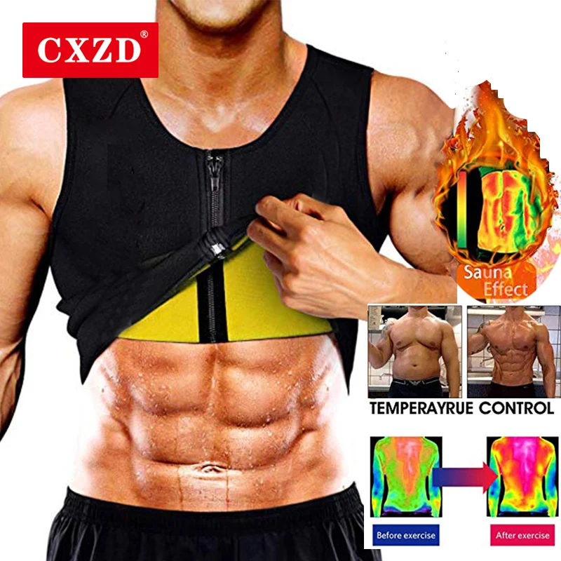 H6bf33775eec74396b3e07b27d5f44e55V.webp Men Body Shaper Waist Trainer Sauna Suit Sweat Vest Slimming Underwear Weight Loss Shirt Fat Burner Workout Tank Tops Shapewear - Image 1