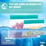 Reusable PEVA Food Storage Bags – Leakproof Stand-Up Freezer Bags (Sandwich, Snack & Quart Sizes, BPA-Free) - Image 6