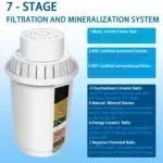 3.5L Mineral Alkaline Water Pitcher Filter 400L Long Life Filters Alkalizer Purifier Filtration System pH ORP Ion Exchange Resin Activated Carbon - Image 3