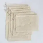 Reusable Organic Cotton Mesh Produce Bags | Eco-Friendly Vegetable Fruit and Shopping Storage Bags | Biodegradable Washable Bag in XS S M L Sizes for Women - Image 8