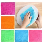 1/5PCS Magic Kitchen & Dinning Household Bamboo Fiber Cleaning Rags Dish Cloth Washing Towel Scouring Pad - Image 3