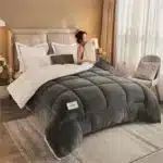 New Thick Milk Fleece Warm Blanket for Winter Artificial Lamb Cashmere Duvet Comforter Soft Warmth Weighted Blankets Quilt Core - Image 9