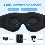 3D Eye Mask Bluetooth Music Play Sleeping Headphones with Built-in HD Speaker Mask For Sleep Headphones Wireless Air Travel 5.0 - Image 3