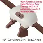 Neck Shoulder Massager Deep Tissue Shiatsu Back Cervical Massage Machine Bionic Electric Heated Fatigue Relief Relax Muscles - Image 10