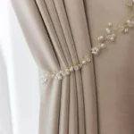 2025 Cream Beige Blackout Australian Cashmere Wool Velvet Insulation Curtain Custom Curtains for Living Dining Room Bedroom - Image 2