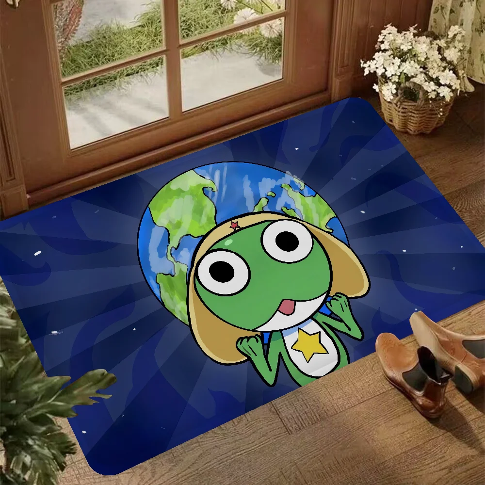 S01978c98b3b345ebbf82a5ceef3d8b97h.webp Cartoon Funny Keroro Gunsou Frog Floor Mat Floor Carpet Kids Room Bedroom Decoration Balcony Anti-Slip Doormat Hotel - Image 1