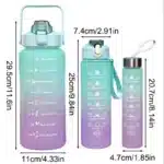 300ml/750ml/2L Water Bottle Motivational Sport Water Bottle Leakproof Bottles Drinking Outdoor Travel Gym Fitness Jugs - Image 3