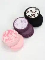Double Round Makeup Remover Pads 20Pcs + Cleaning Mesh Bag, Machine Washable, Reusable, Suitable for All Skin Types - Image 6