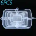 6PCS Silicone Food Cover Lids Set | Reusable Airtight Stretch Bowl Covers | BPA-Free Elastic Kitchen Food Storage Caps | Fridge Oven and Freezer Safe Seal Lids - Image 15