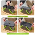 22pcs Handheld Vegetable Cutter Set  2 - in - 1 Storage & Carrying Case, Multifunctional for Shred/Slice/Flower Cuts - Image 2