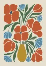 Vintage Boho Flower Art Poster | Botanical Wall Art Print | Abstract Canvas Painting | Living Room Home Decoration Wall Decor - Image 8