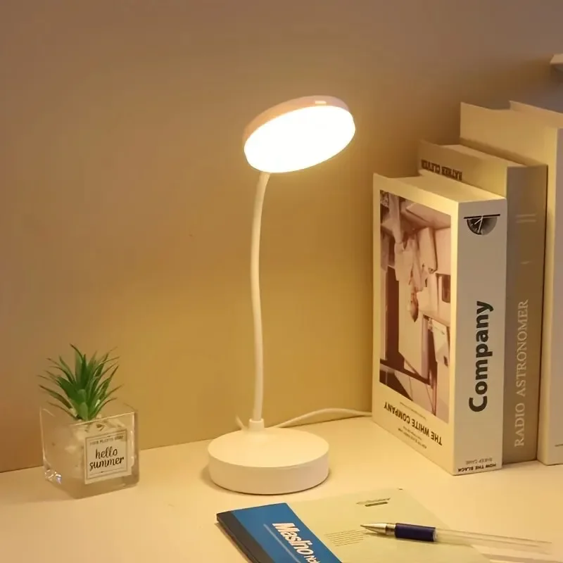 S0ed489d530e24e1aa86f54af7b6e890eJ.webp Flexible LED Desk Lamp with 3-Level Dimmer USB Powered Eye-Caring Warm/White Light Perfect for Home Office Reading & Study - Image 1